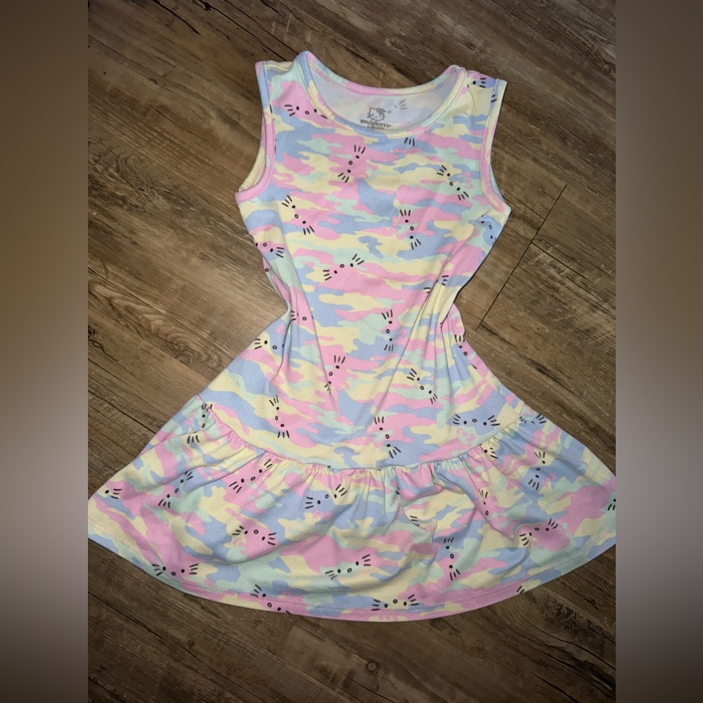 Hello kitty Multi-coloured Doodle camo dress